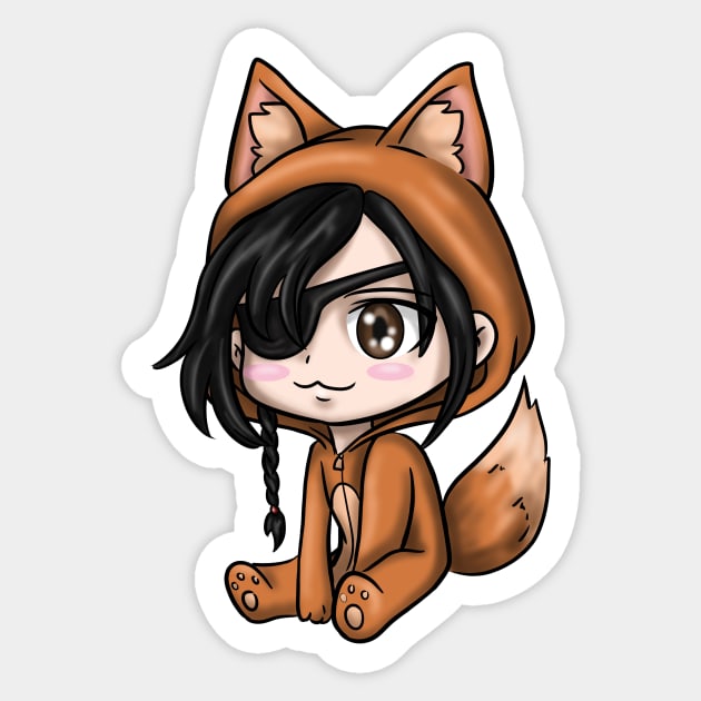 Hua Cheng Fox chibi Sticker by smileycat55555